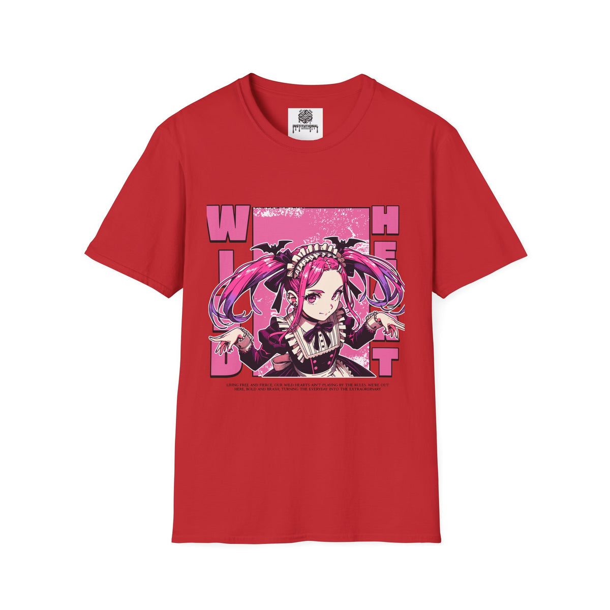 Witch Girl Anime T-Shirt — Pink Gothic Kawaii Graphic Tee