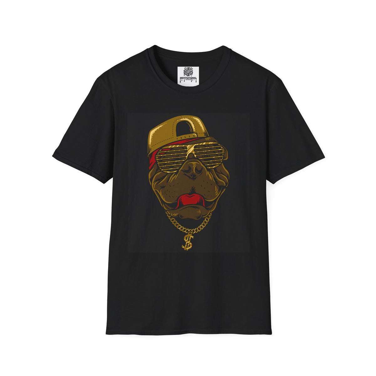 Bulldog Bling T-Shirt — Retro Hip-Hop Dog Graphic Tee