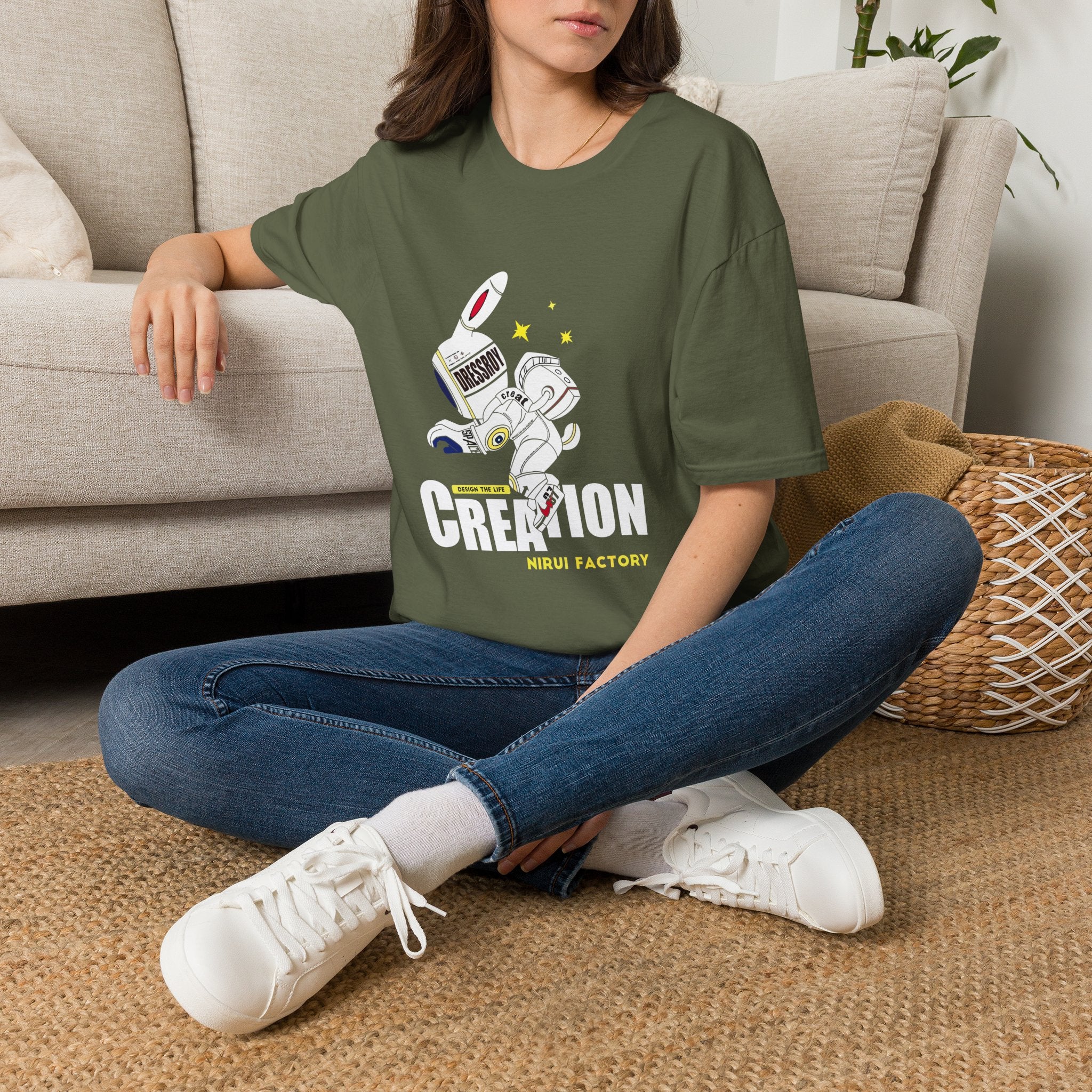 Astronaut Creation T‑Shirt — 'Creation' Space Graphic Tee