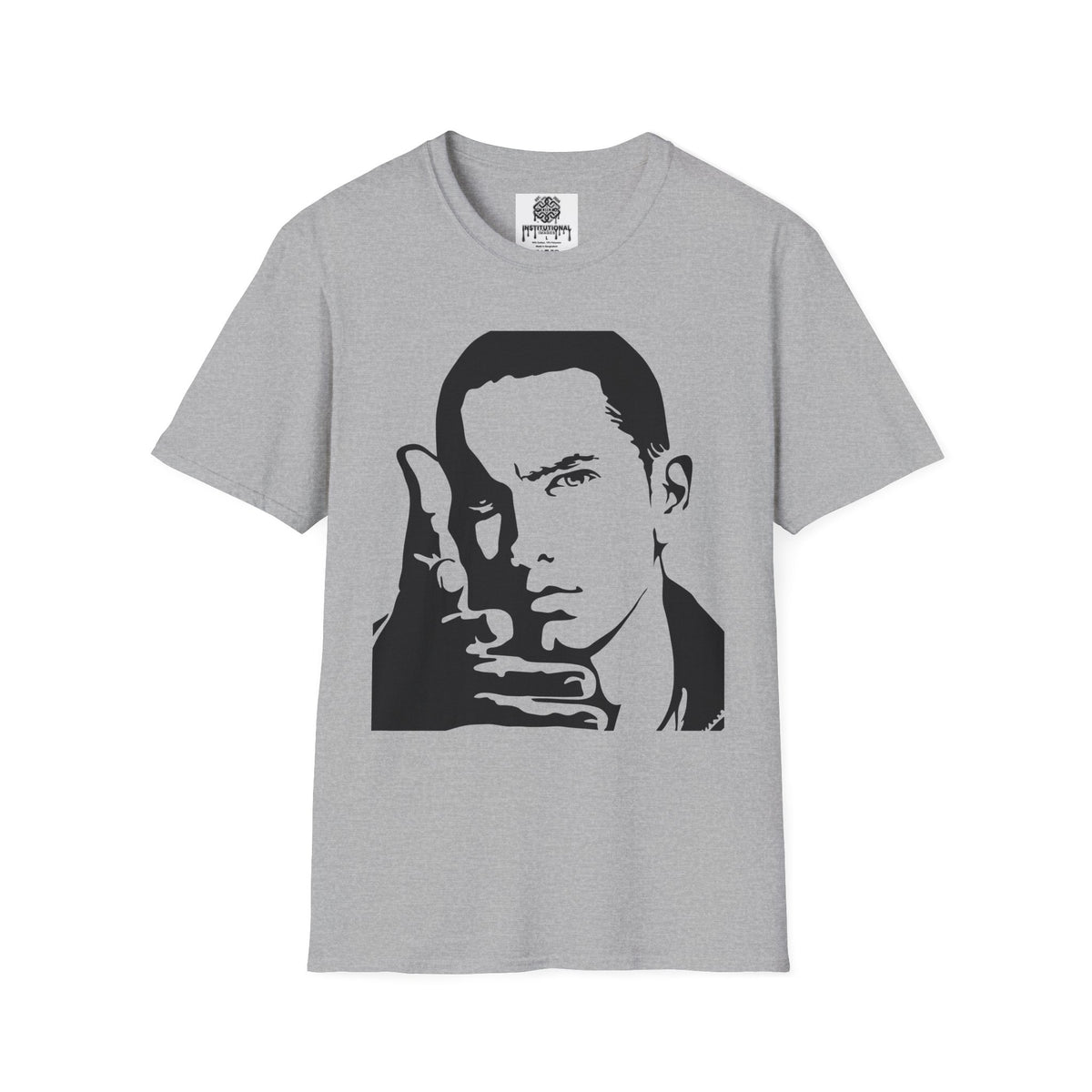 hip hop Portrait T-Shirt — Slim Shady Stencil Graphic Tee