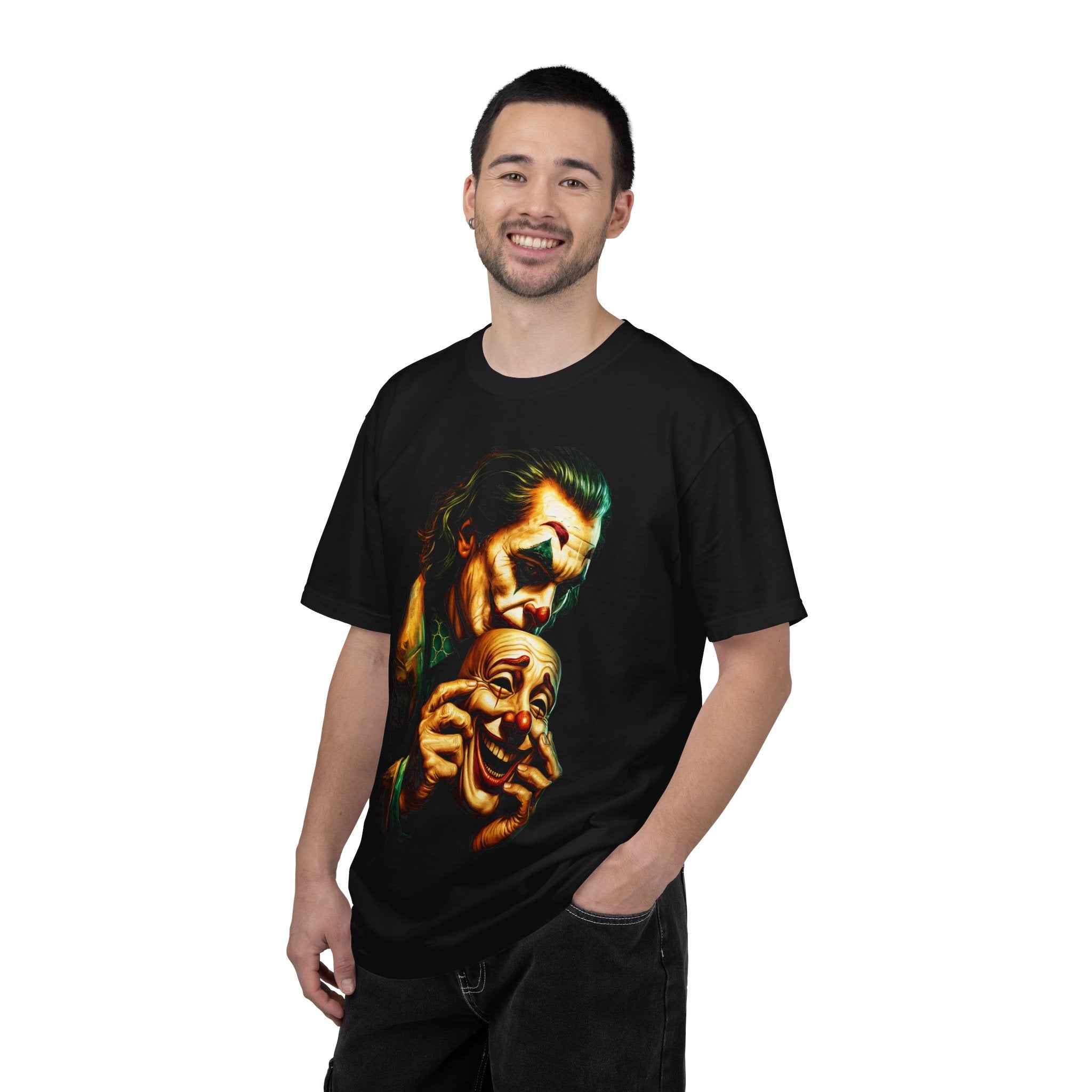 Dark Joker Face Mask Graphic T-Shirt