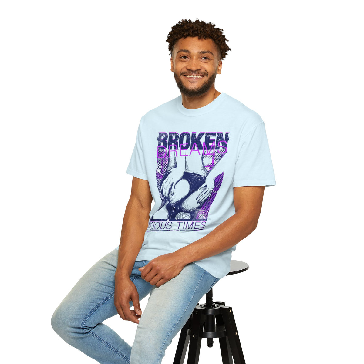 Broken Dreams Graphic T-Shirt — "Vicious Times" Retro Pop Art Tee