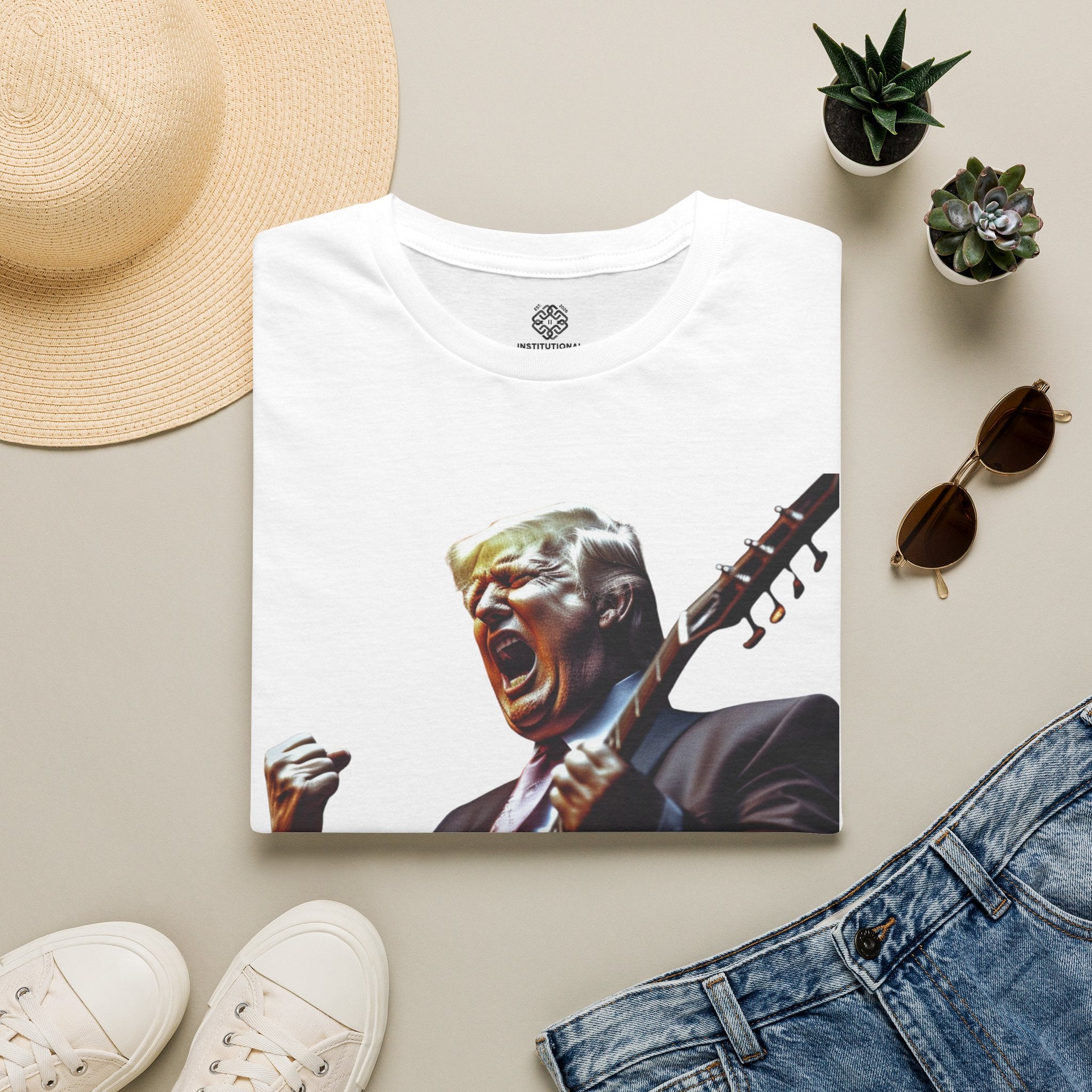 Political Rock Portrait T-Shirt