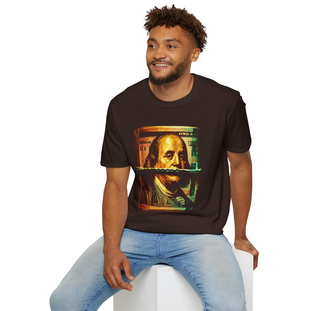 Benjamin Franklin Bill Graphic T-Shirt — Retro Money Art Tee
