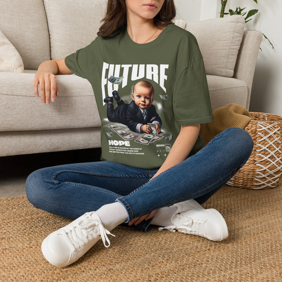 Baby Boss Money Tee — Funny Infant Business Graphic T-Shirt
