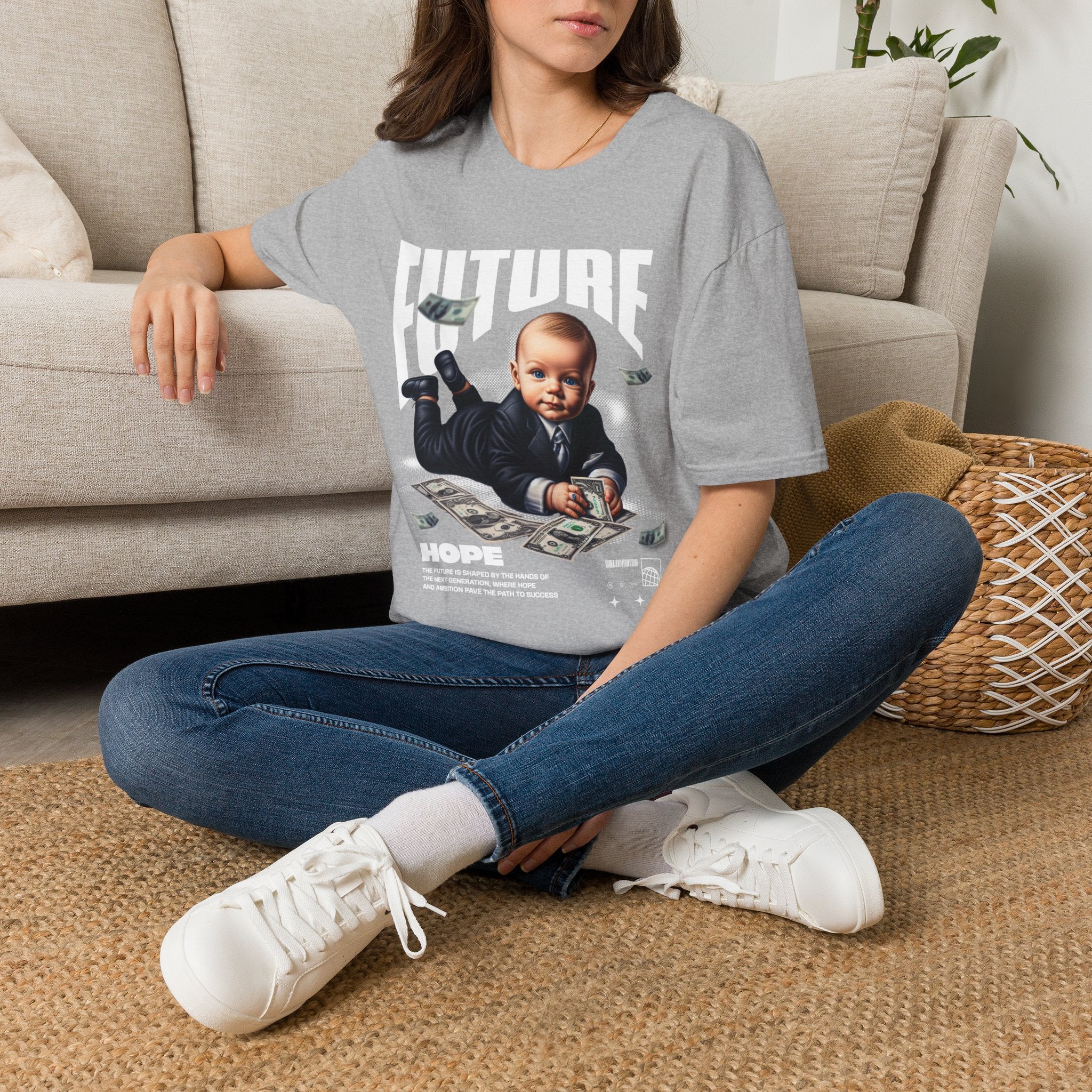 Baby Boss Money Tee — Funny Infant Business Graphic T-Shirt