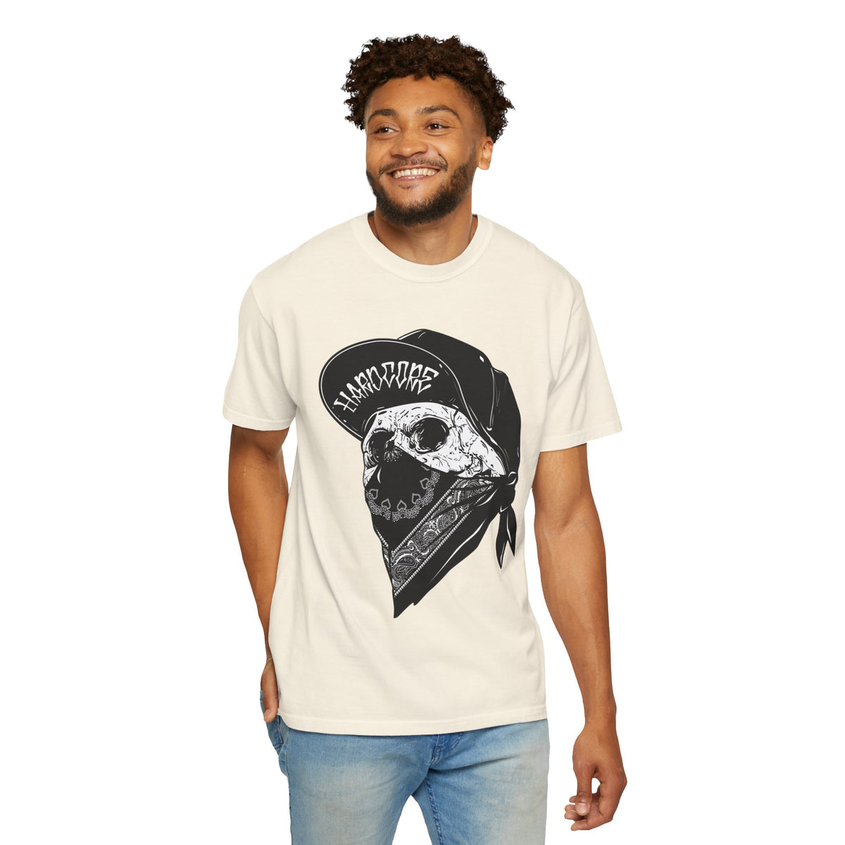 Skull Bandana Tee — Streetwear Graphic T-Shirt