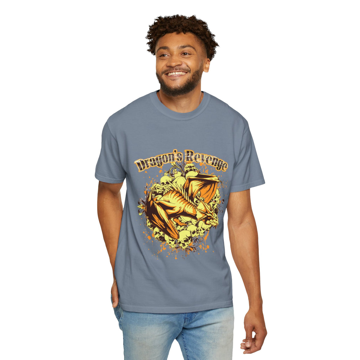 Dragon's Revenge T-Shirt — Fierce Golden Dragon Graphic Tee
