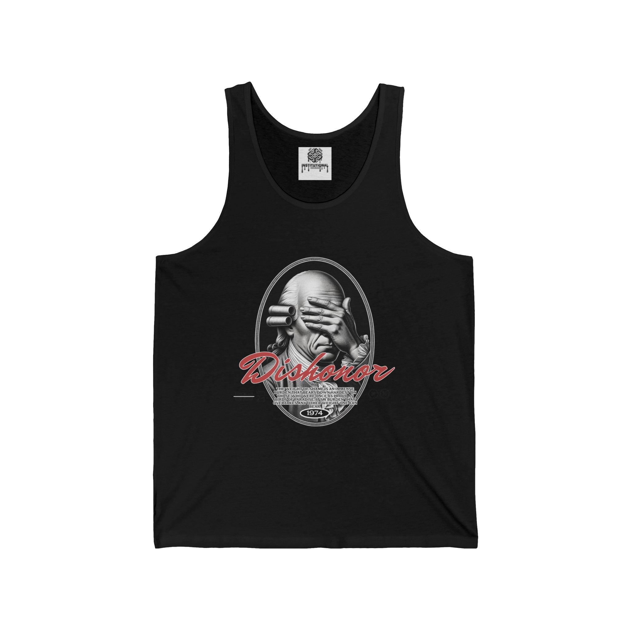Rebel Reader Tank Top — 'Disobedient' Vintage Portrait Graphic