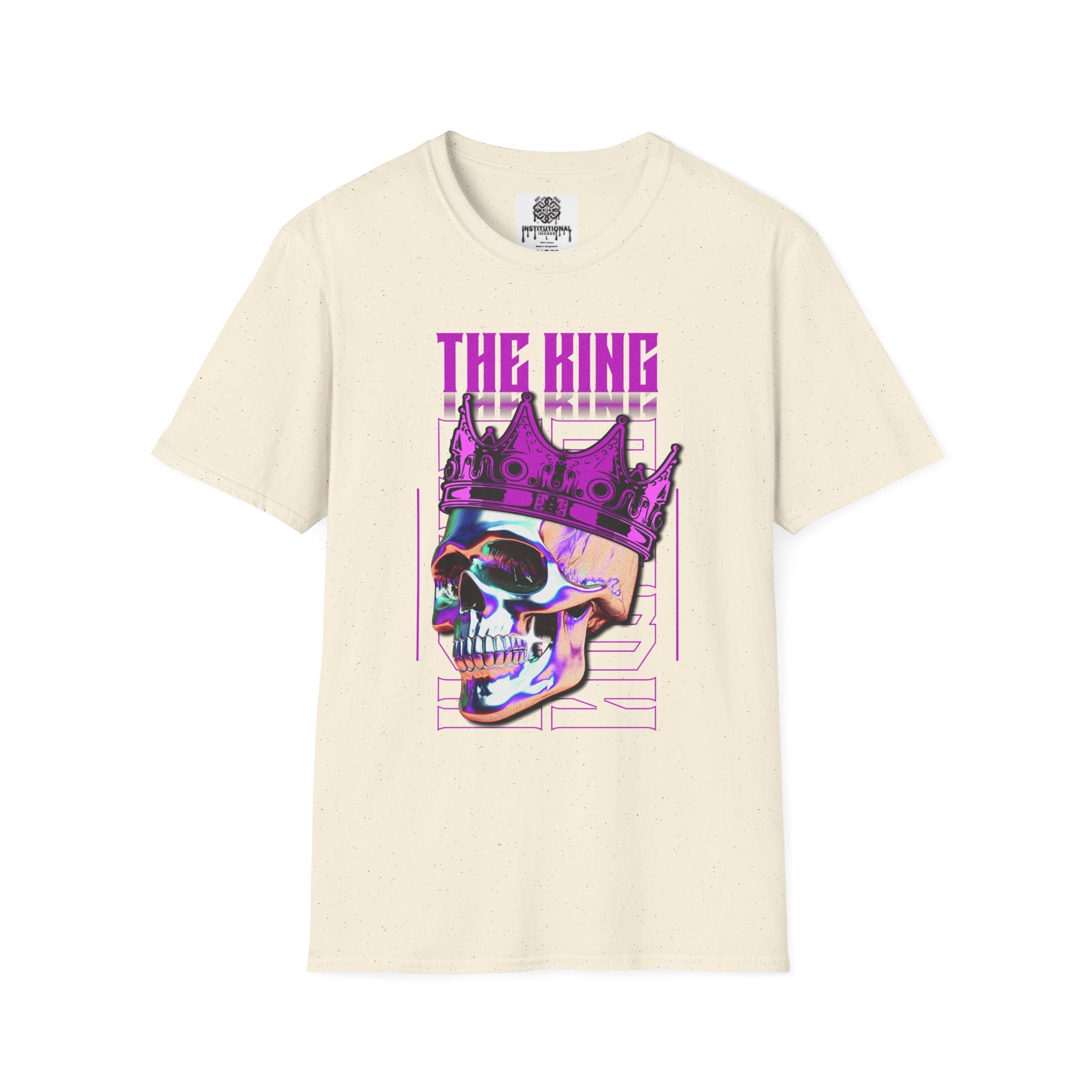 The King Skull Tee — Neon Crown Graphic T‑Shirt