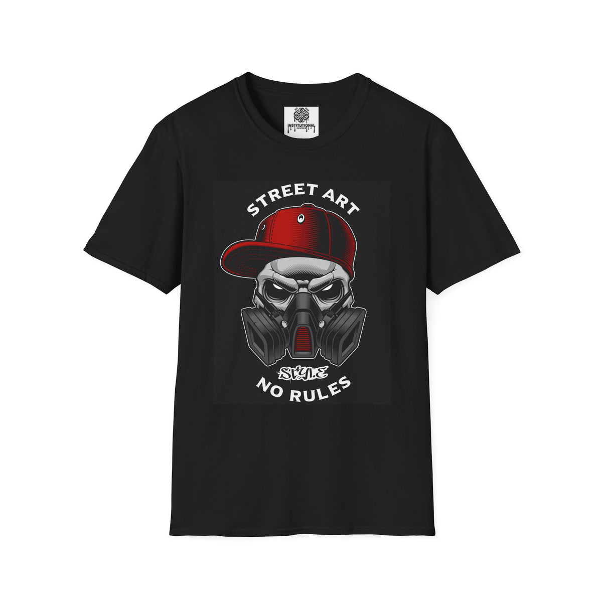 Street Art Skull Tee — "Street Art No Rules" Graphic T-Shirt