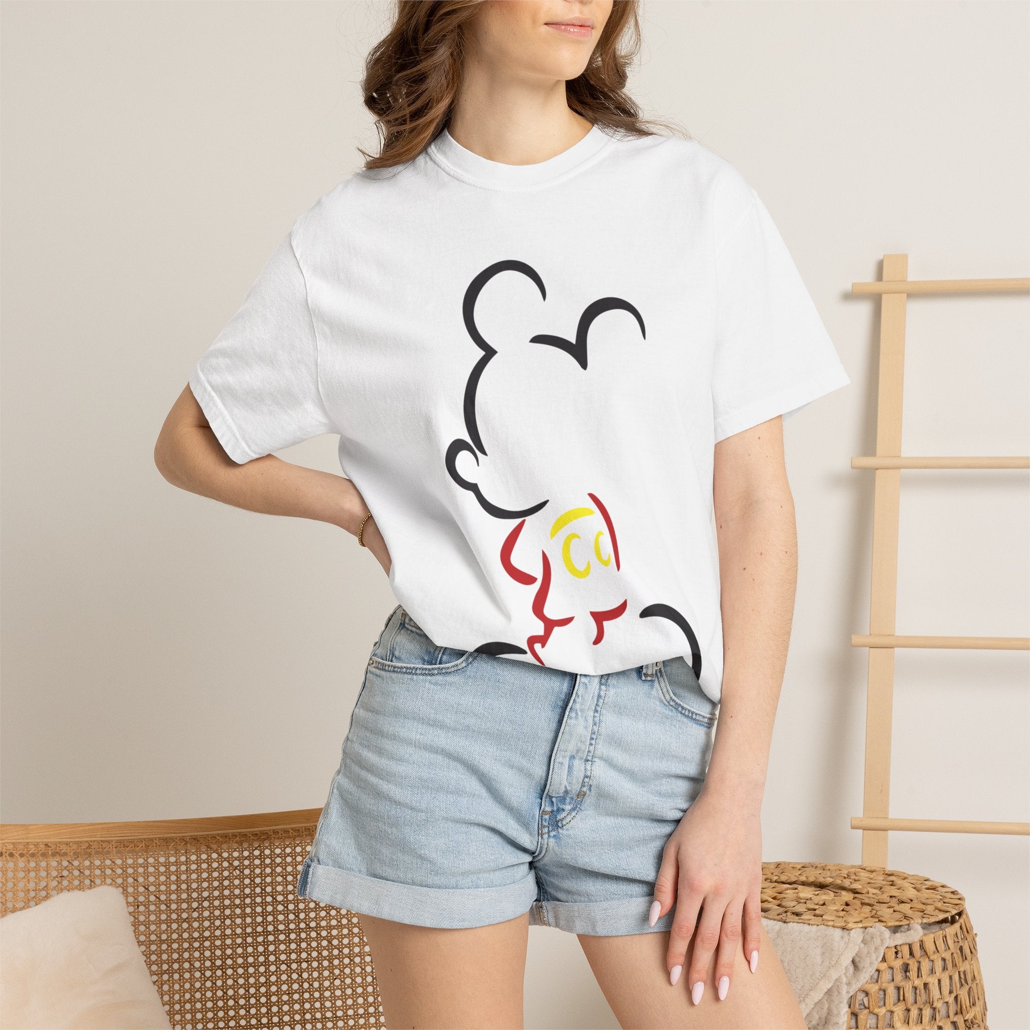 Minimalist Mouse Silhouette T-Shirt
