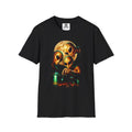 Alien Family Graphic Tee — Retro UFO Moon Illustration T-Shirt