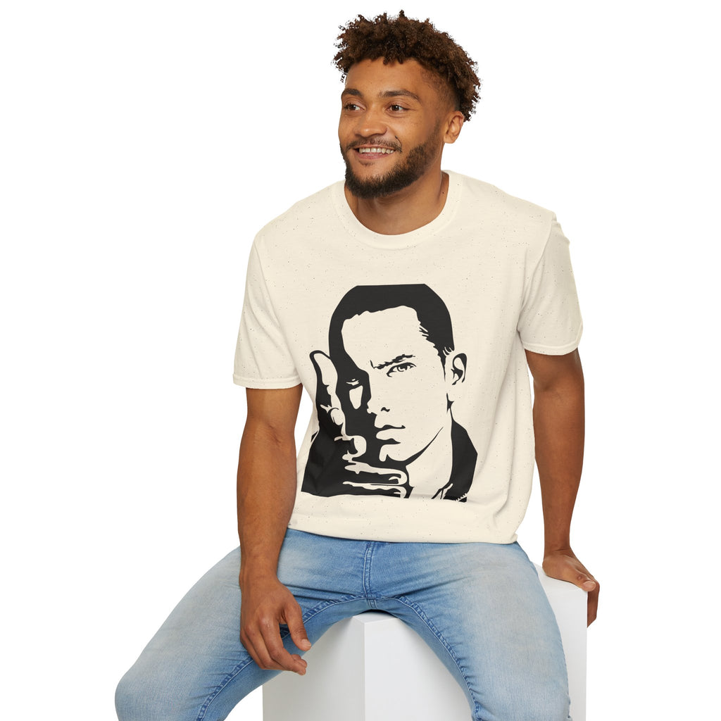 hip hop Portrait T-Shirt — Slim Shady Stencil Graphic Tee