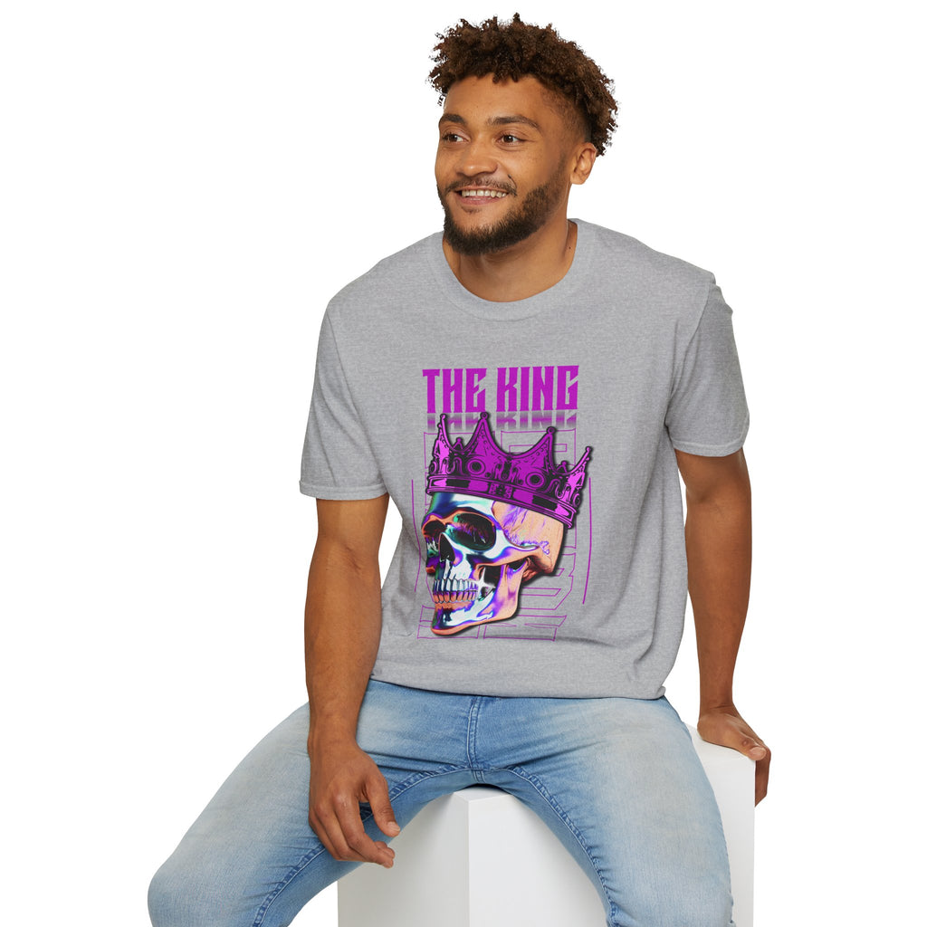 The King Skull Tee — Neon Crown Graphic T‑Shirt