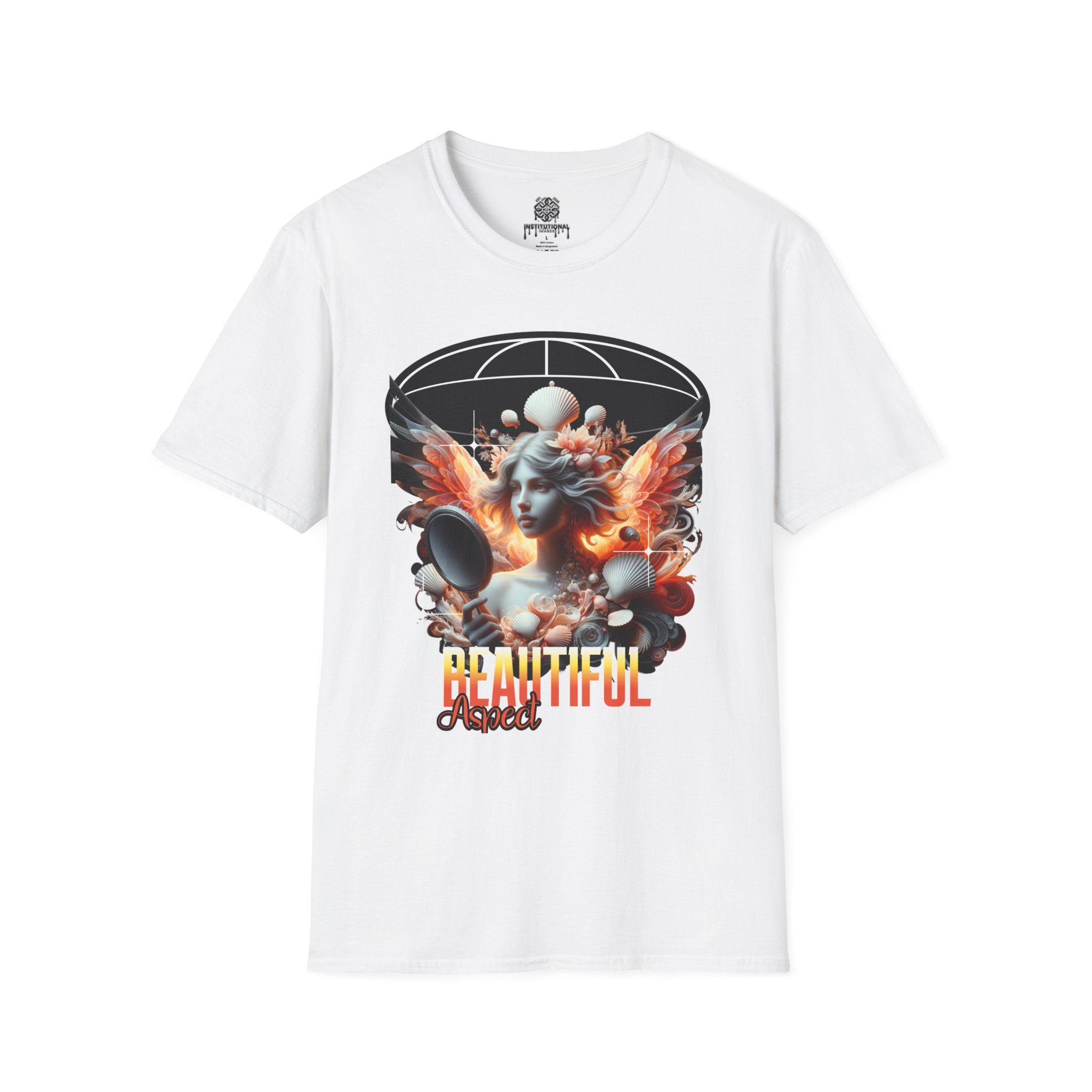 Artistic Phoenix Portrait T-Shirt — 'Beautiful' Retro Surreal Graphic Tee