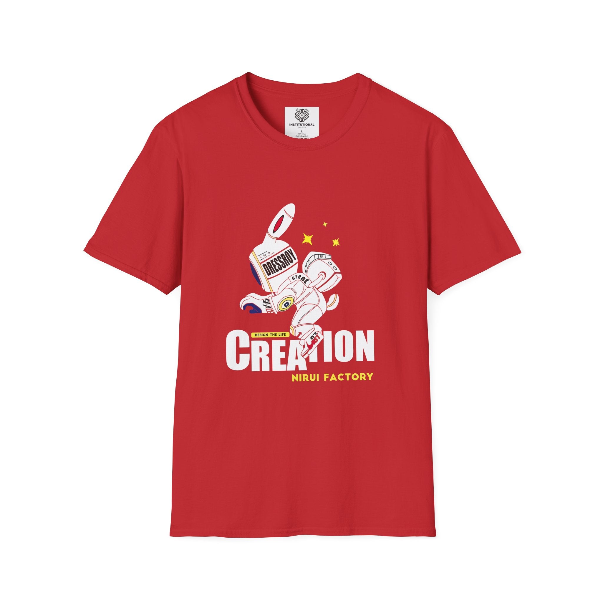 Astronaut Creation T‑Shirt — 'Creation' Space Graphic Tee