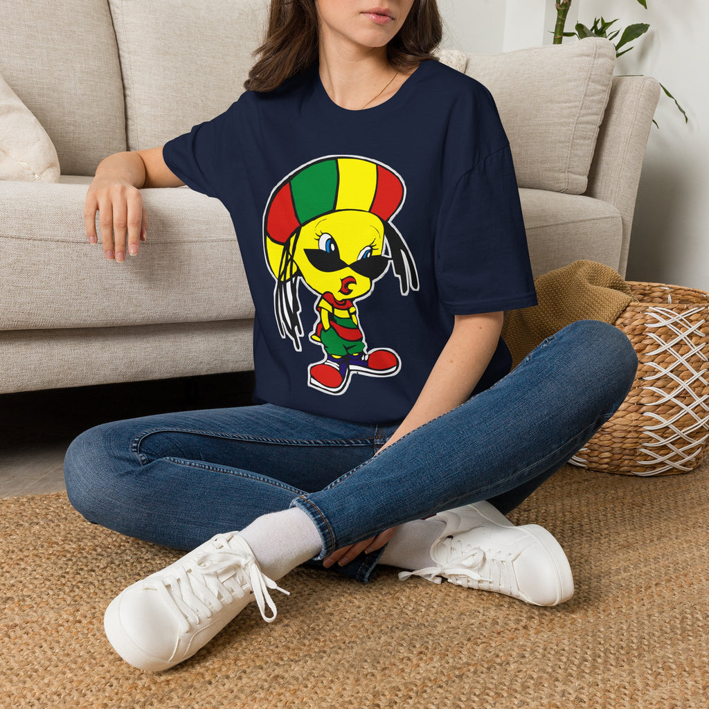 Rasta Tweety T-Shirt — Reggae Cartoon Graphic Tee