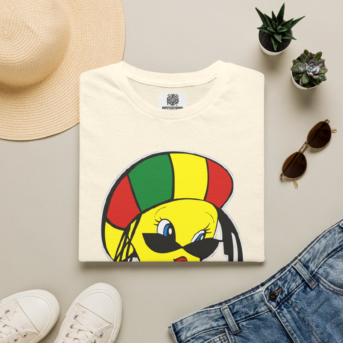 Rasta Tweety T-Shirt — Reggae Cartoon Graphic Tee