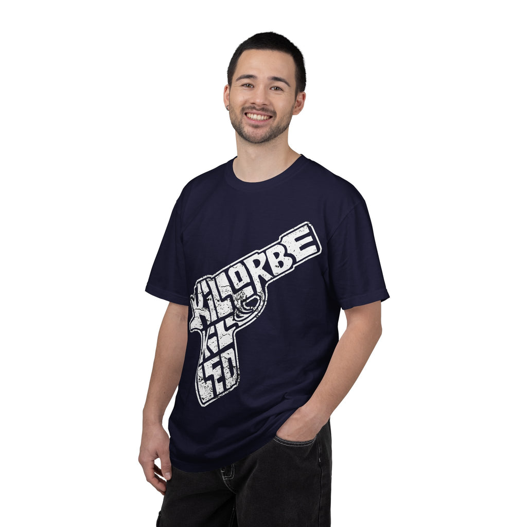 Gun Graphic T-Shirt — Vintage 'Kill or Be Killed' Distressed Design