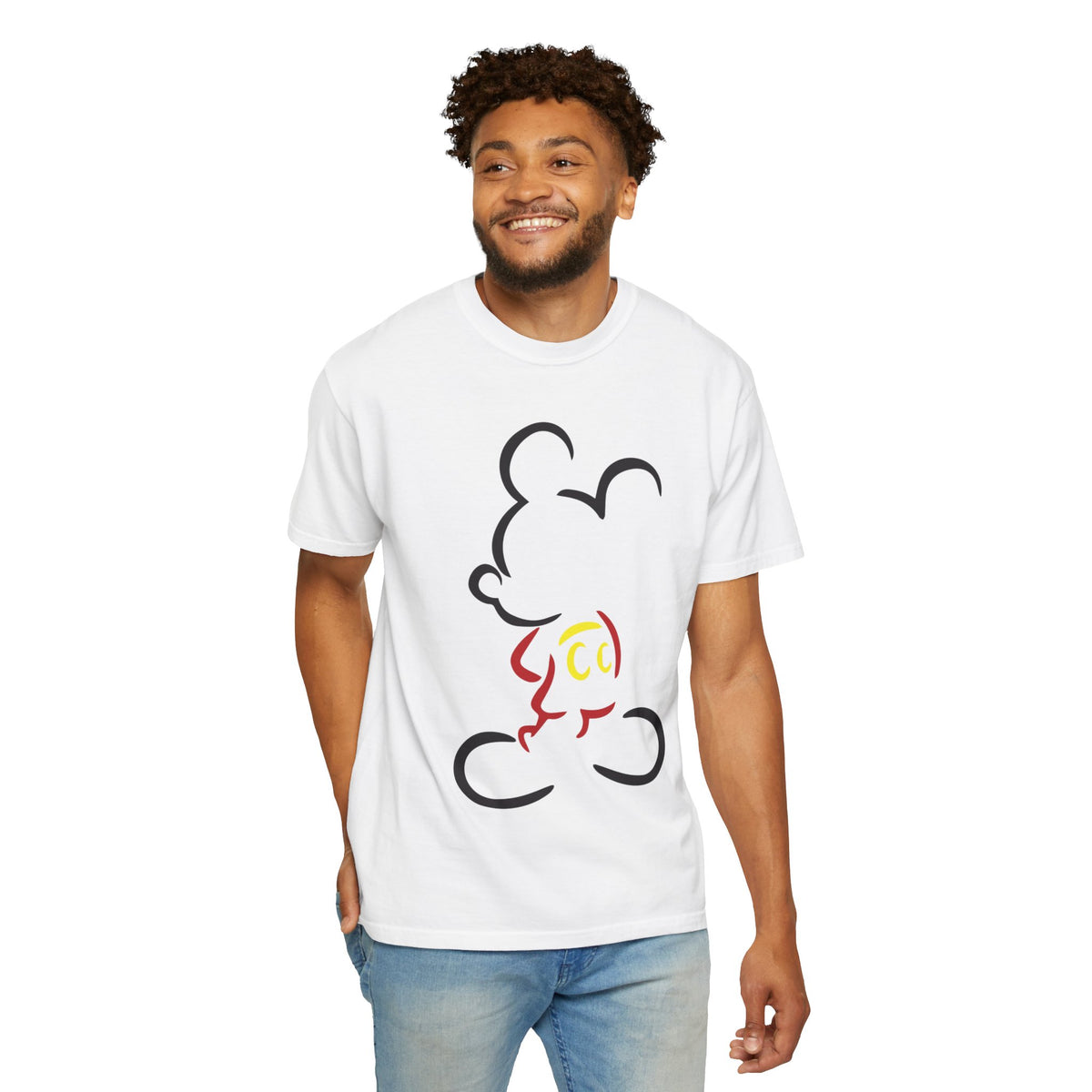 Minimalist Mouse Silhouette T-Shirt