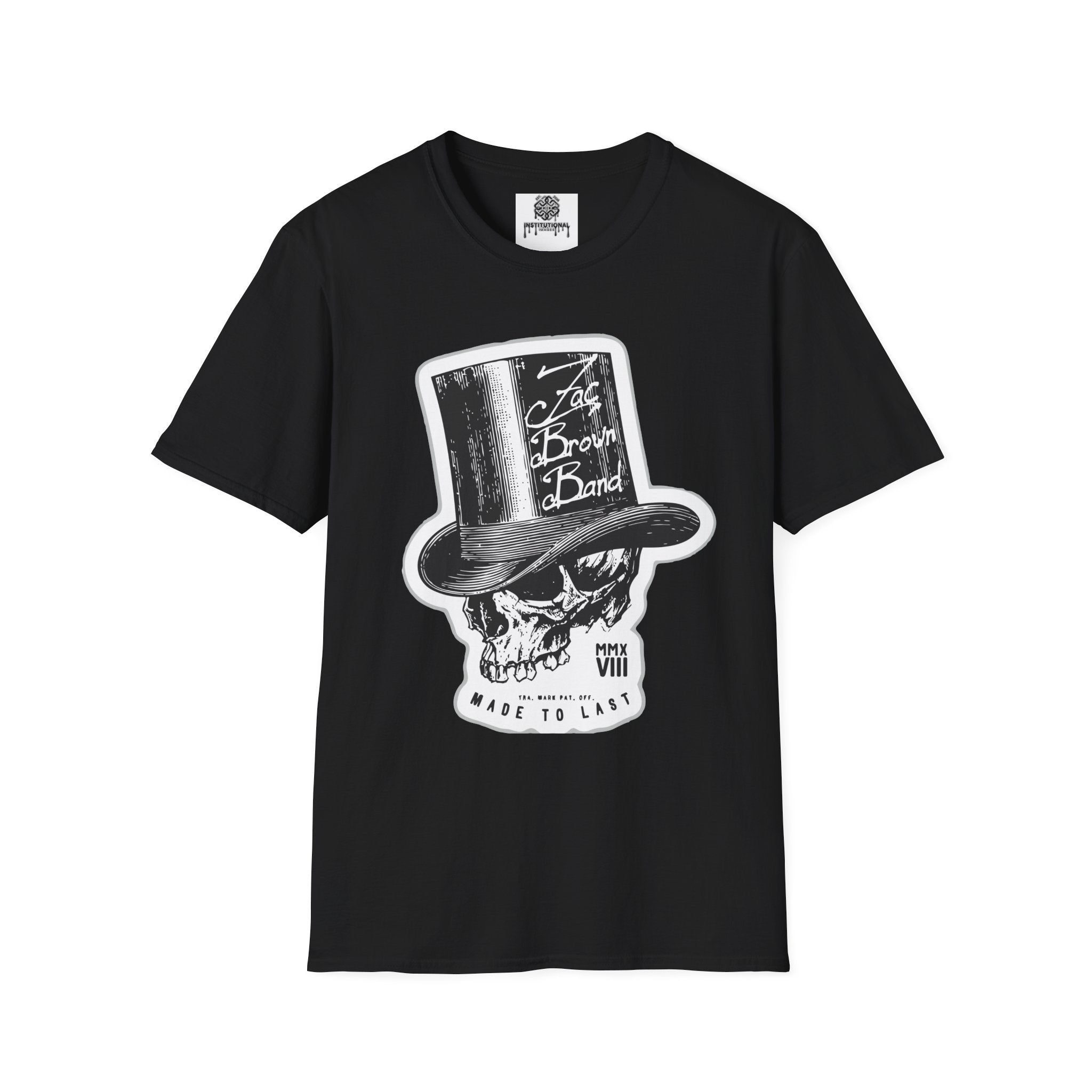 Top Hat Skull Band Tee — Zac Brown Band Graphic T-Shirt
