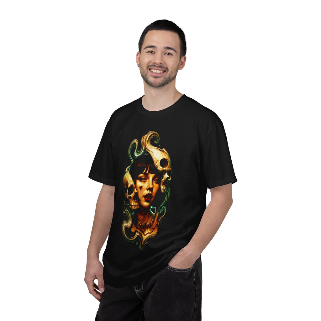 Skull Witch Portrait T-Shirt — Gothic Horror Art Tee