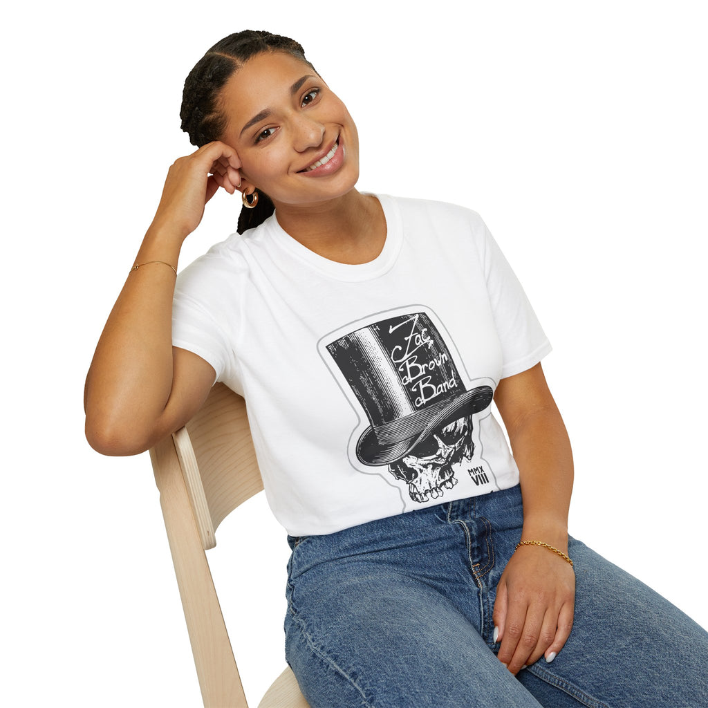 Top Hat Skull Band Tee — Zac Brown Band Graphic T-Shirt