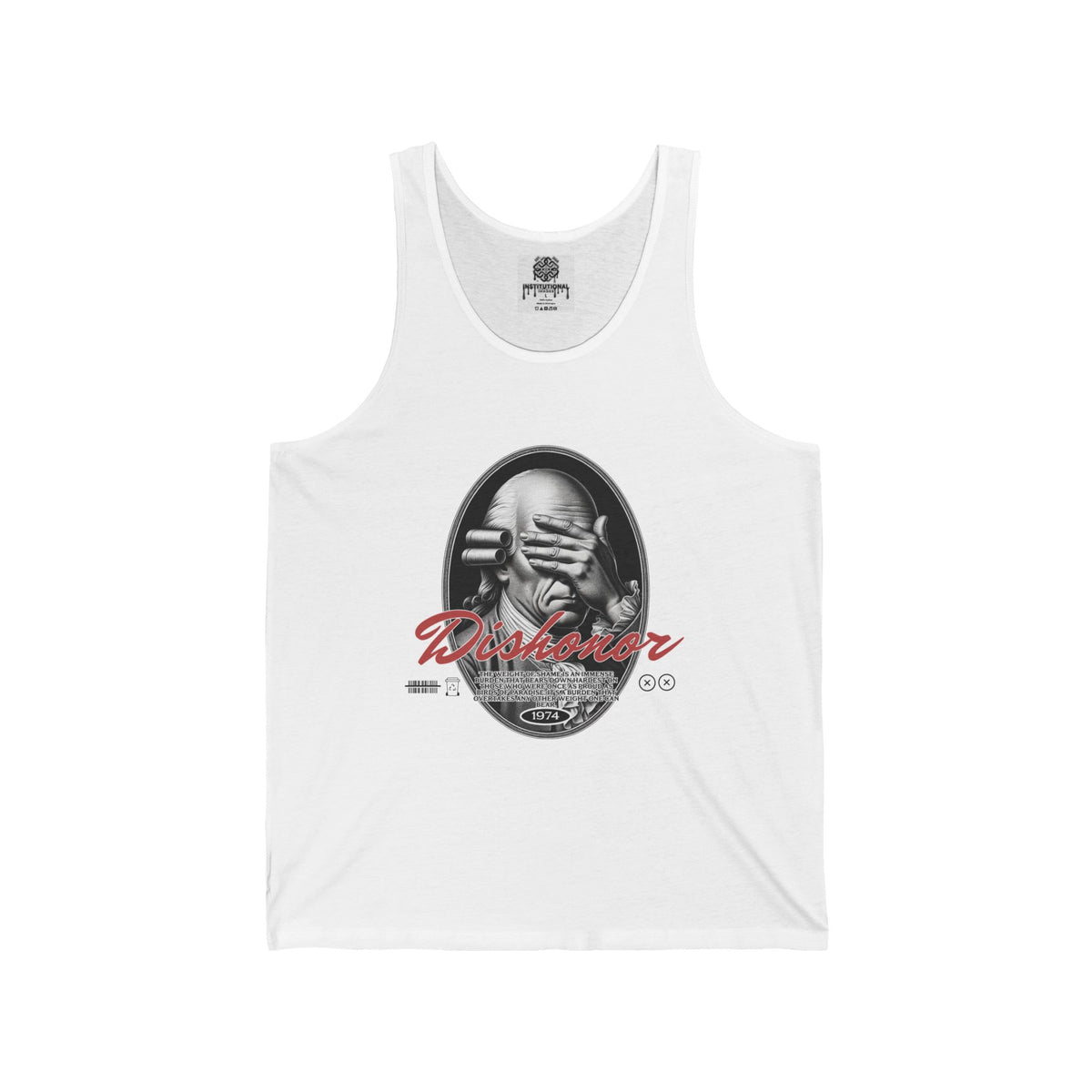 Rebel Reader Tank Top — 'Disobedient' Vintage Portrait Graphic