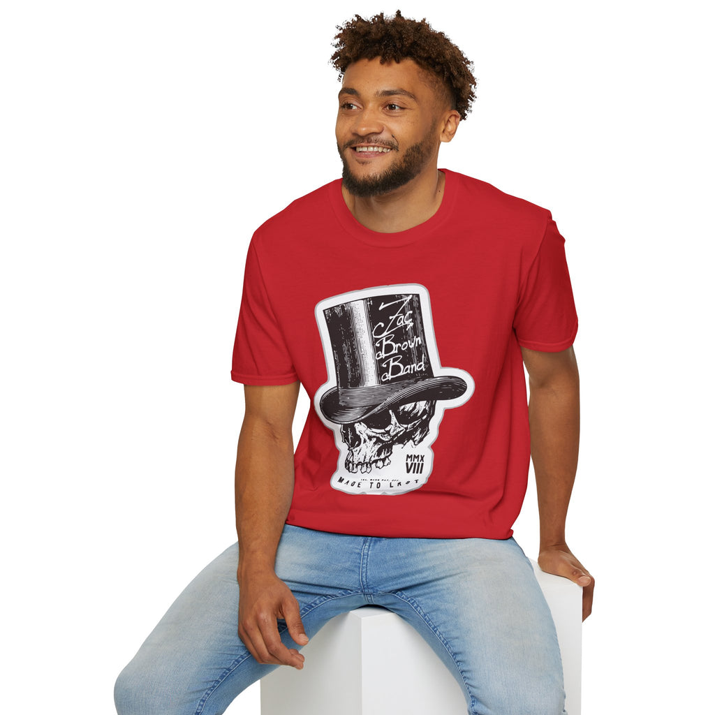 Top Hat Skull Band Tee — Zac Brown Band Graphic T-Shirt