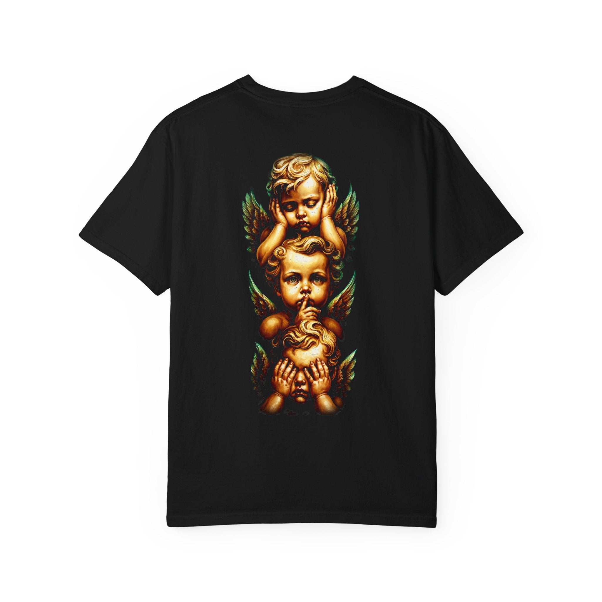 Angel Cherub Graphic T-Shirt — Vintage Trio Back Print