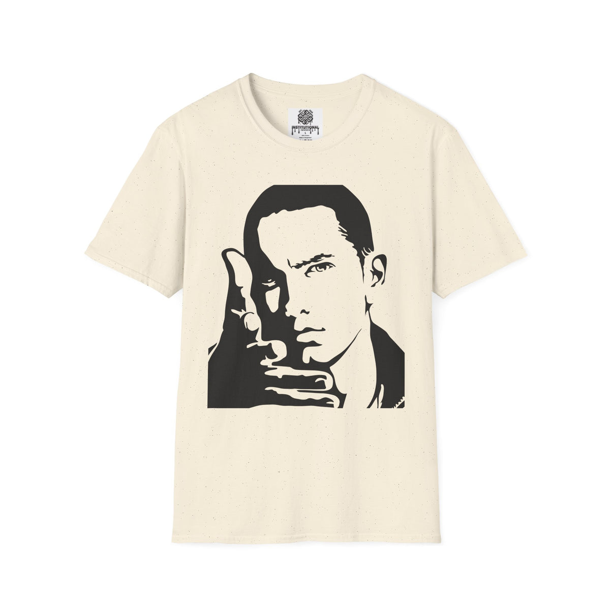 hip hop Portrait T-Shirt — Slim Shady Stencil Graphic Tee