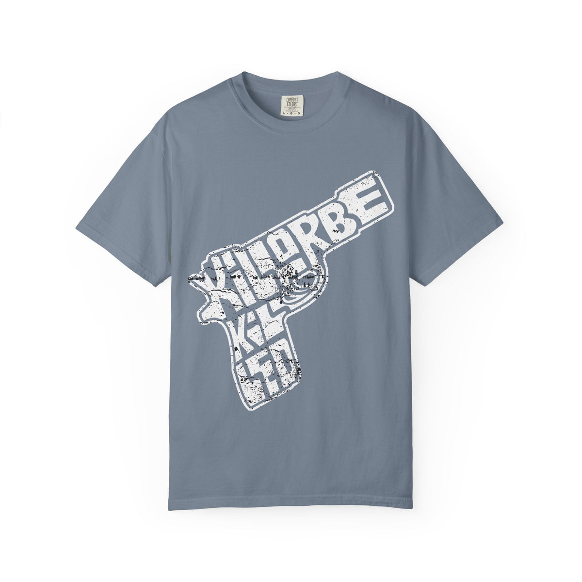 Gun Graphic T-Shirt — Vintage 'Kill or Be Killed' Distressed Design