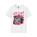 Hip Hop Boombox T‑Shirt — Retro Graffiti Streetwear Tee