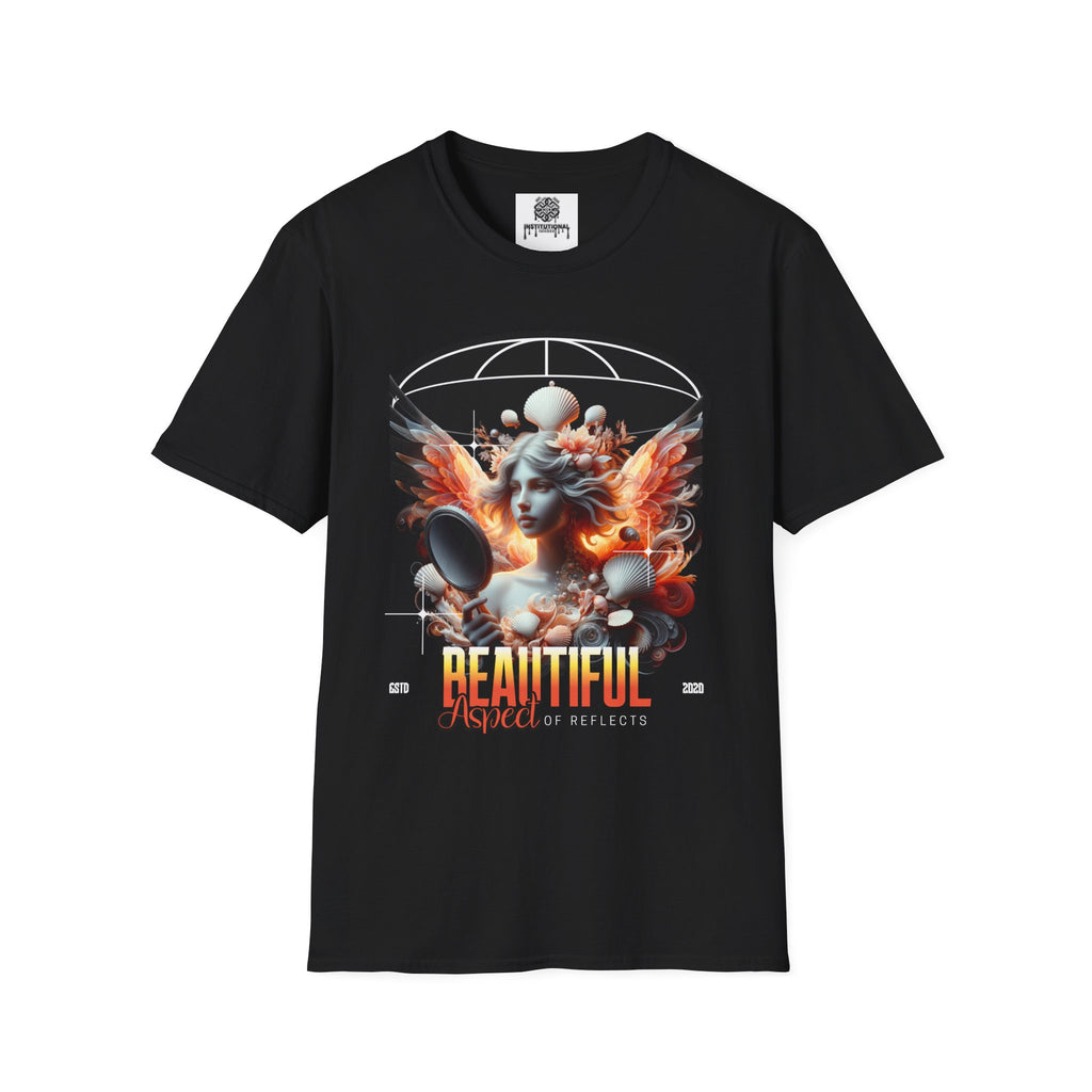 Artistic Phoenix Portrait T-Shirt — 'Beautiful' Retro Surreal Graphic Tee