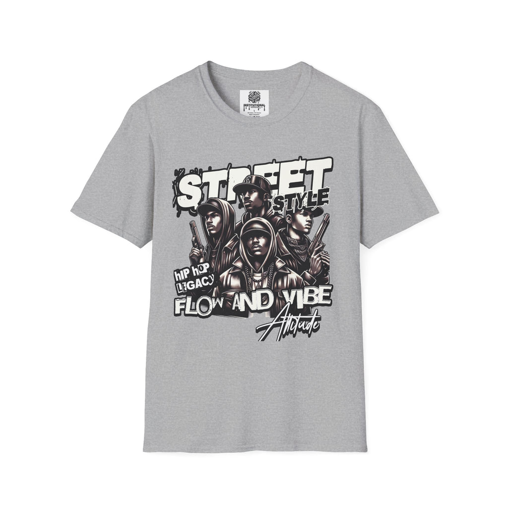 Street Style Graphic T‑Shirt — 'Street Style' Urban Vibe Tee with Crew Portraits