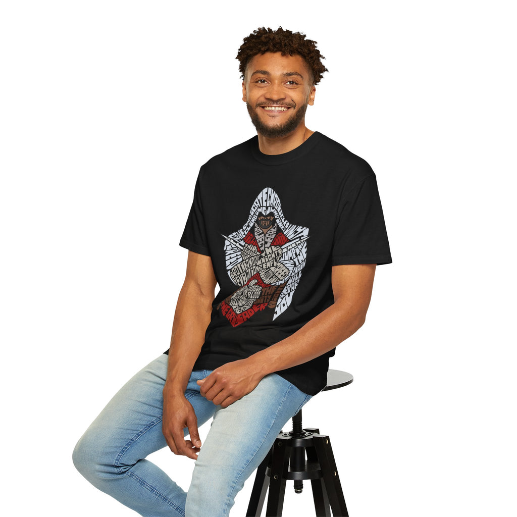 Assassin Hooded Warrior Graphic T-Shirt — Retro Gamer / Video Game Fan Tee