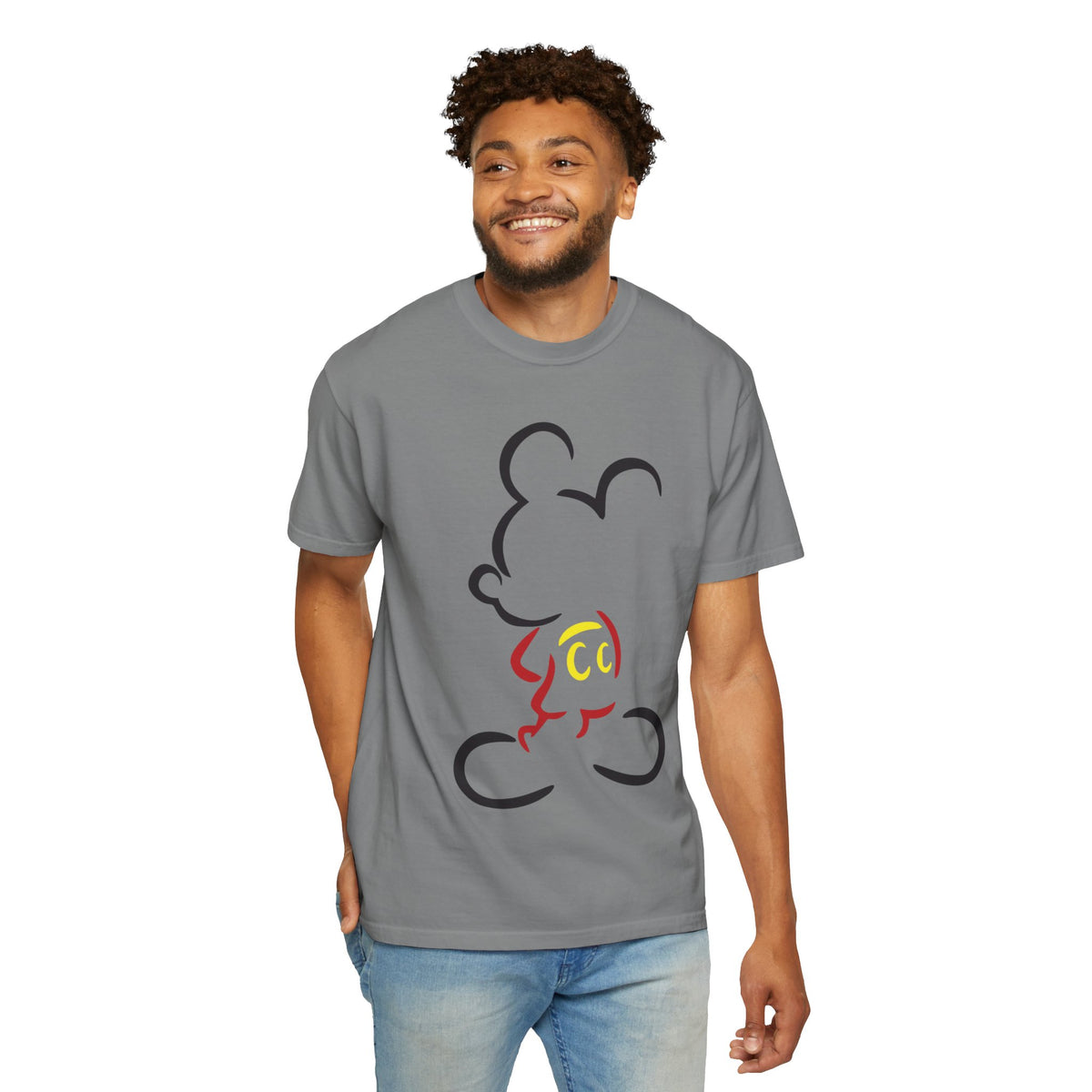 Minimalist Mouse Silhouette T-Shirt