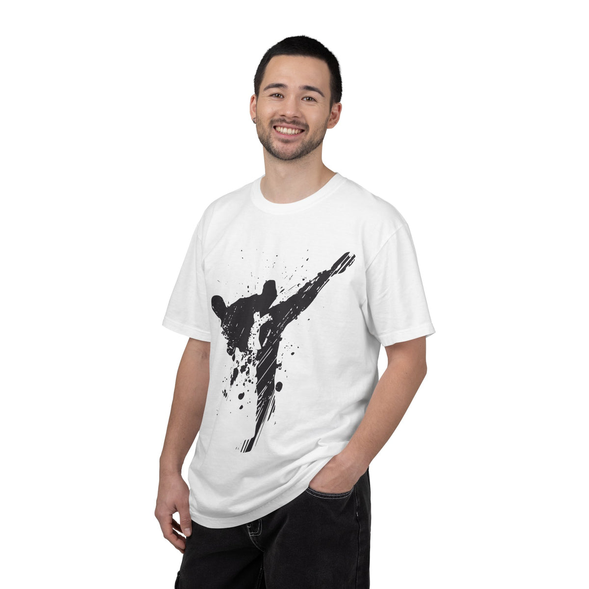 Martial Arts Kick T-Shirt — Ink Splash Karate Tee
