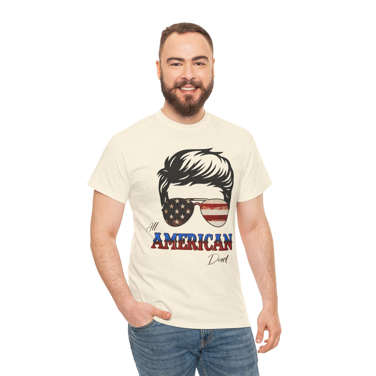 American Sunglasses Graphic Tee — "All American" Patriotic USA T-Shirt