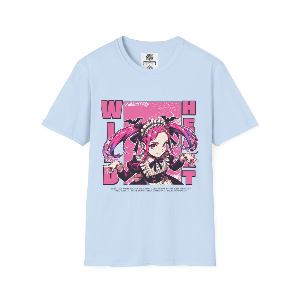 Witch Girl Anime T-Shirt — Pink Gothic Kawaii Graphic Tee