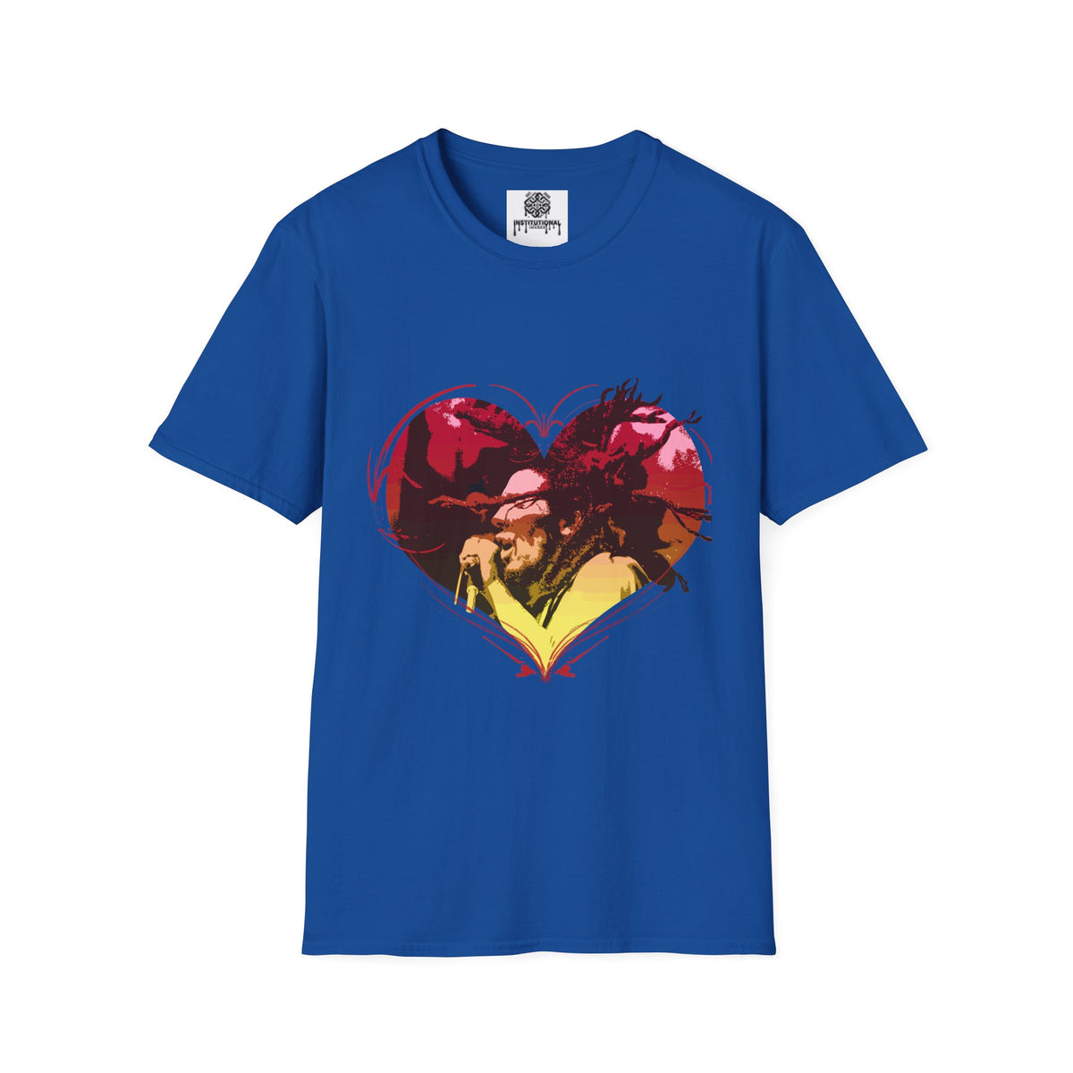 Heart Graphic T-Shirt — Vintage Couple Silhouette Love Tee