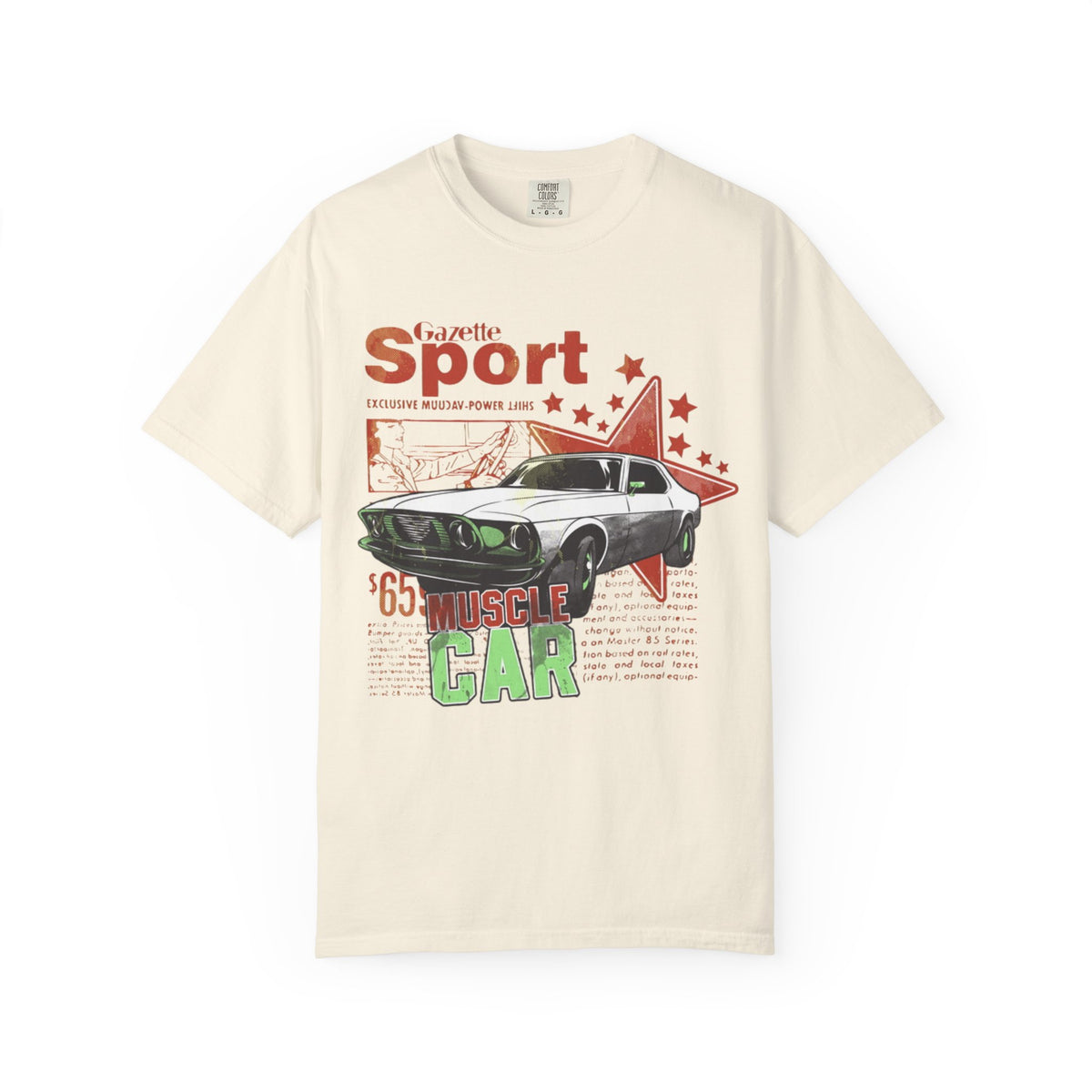 Muscle Car Graphic T-Shirt — '65 Sport Vintage Auto Tee