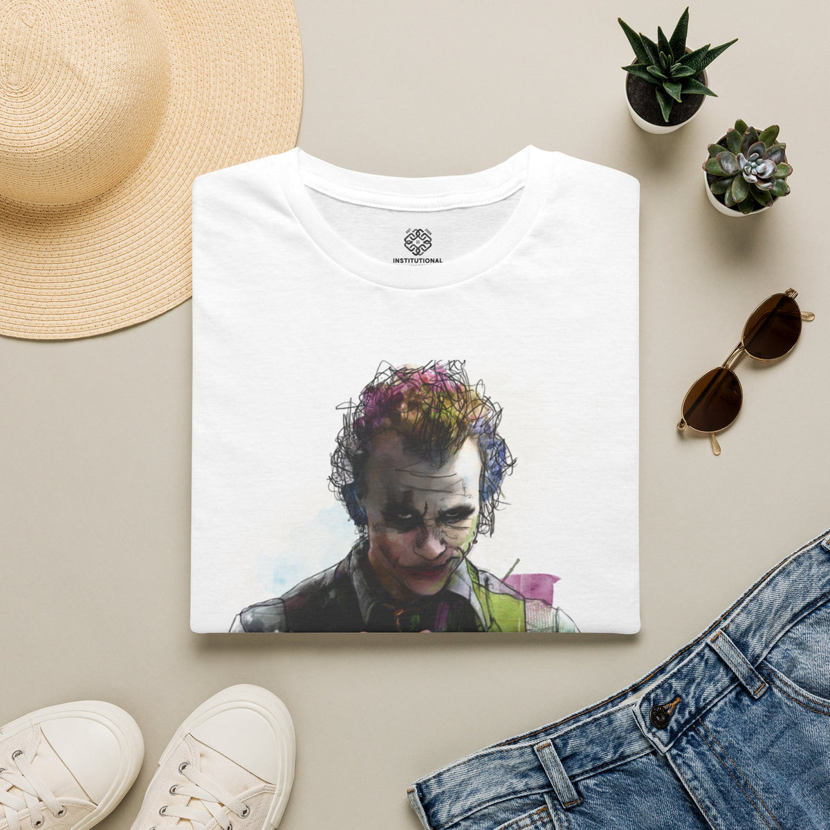 Distressed Clown Portrait T-Shirt