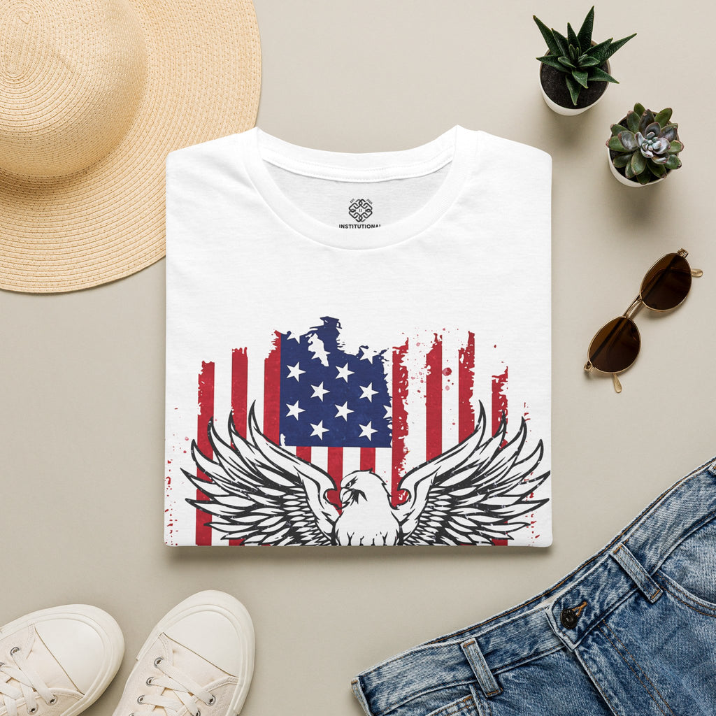 Freedom Eagle T‑Shirt – Patriotic American Flag Graphic Tee