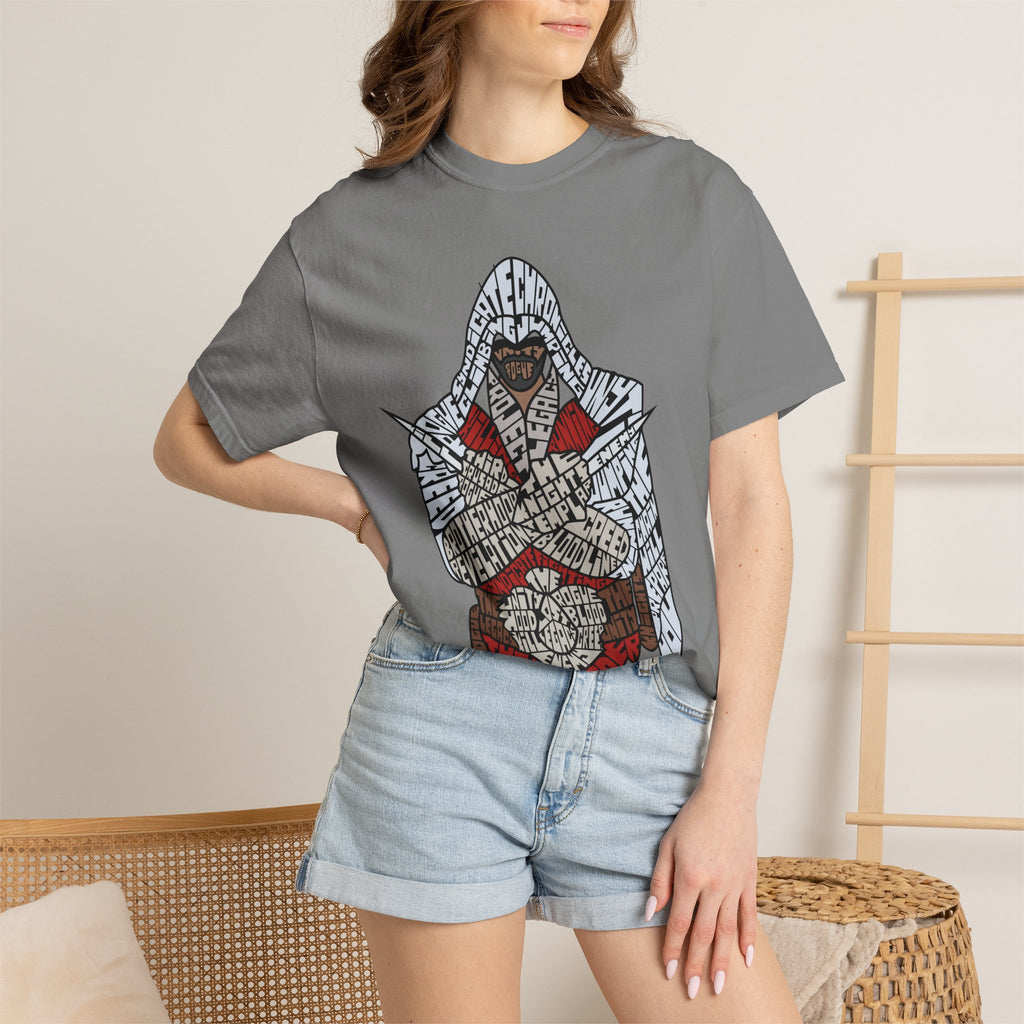 Assassin Hooded Warrior Graphic T-Shirt — Retro Gamer / Video Game Fan Tee