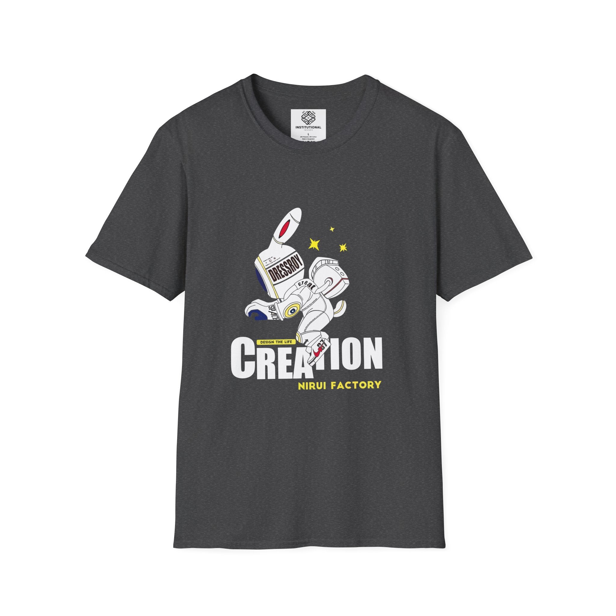 Astronaut Creation T‑Shirt — 'Creation' Space Graphic Tee