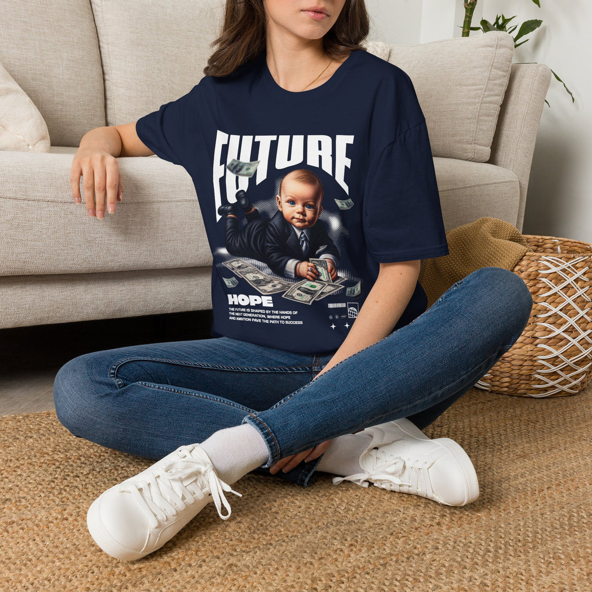 Baby Boss Money Tee — Funny Infant Business Graphic T-Shirt