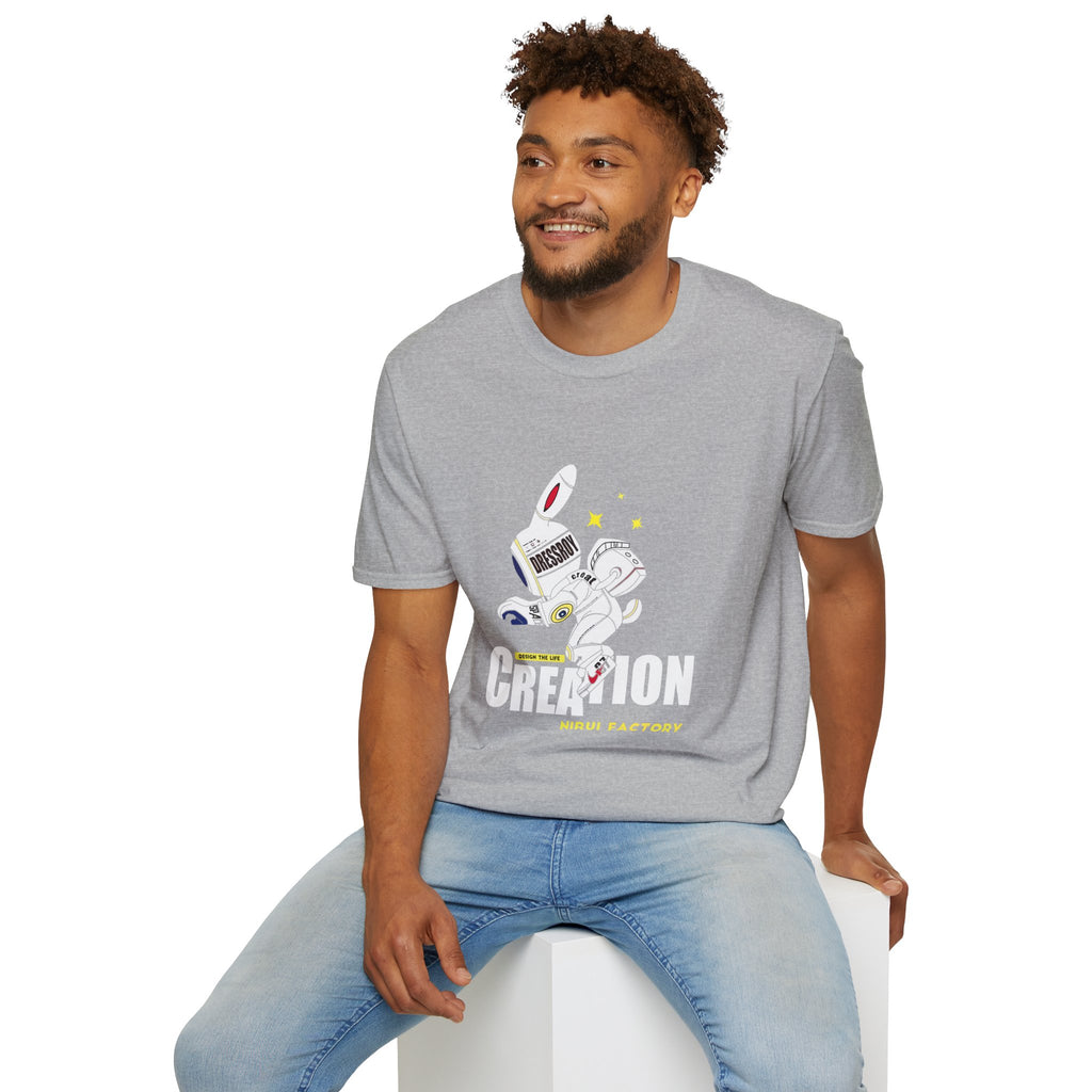 Astronaut Creation T‑Shirt — 'Creation' Space Graphic Tee